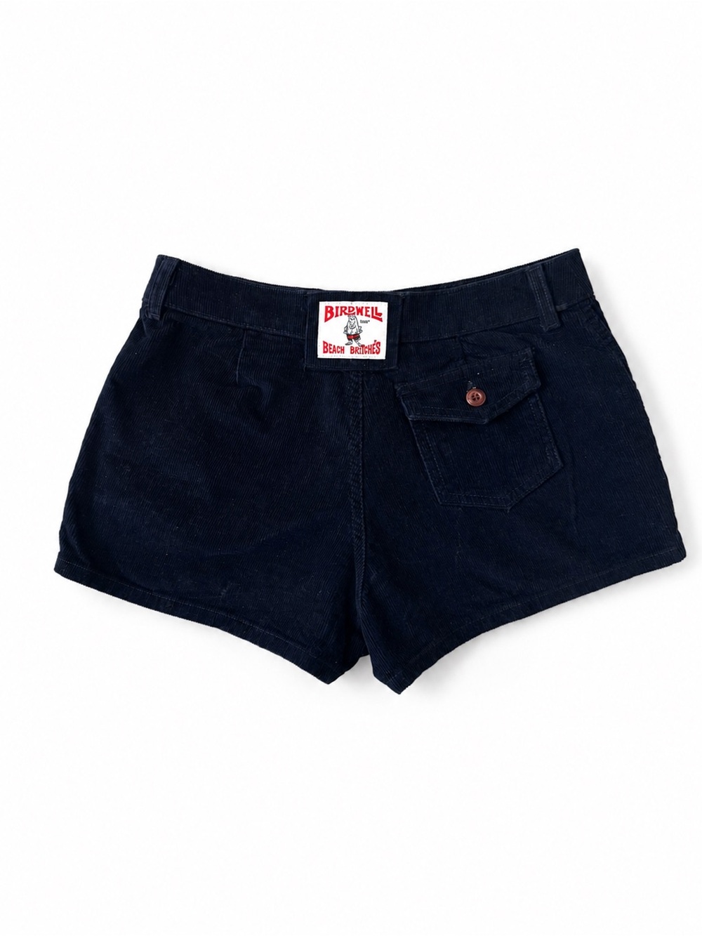 Birdwell Beach Britches Corduroy Shorts Navy Size 0 Made in USA 70s